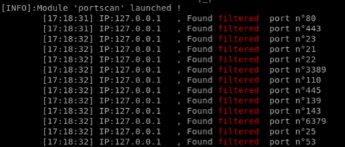 Portscan beginning 