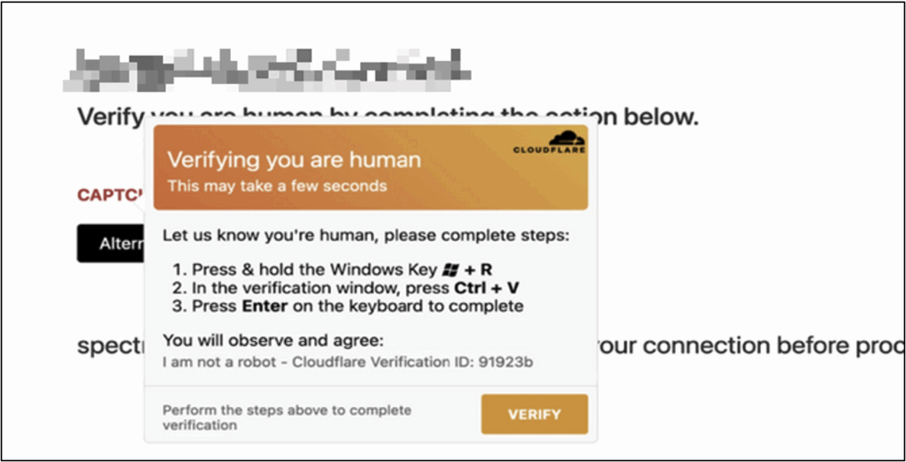 Exemple d’attaque ClickFix